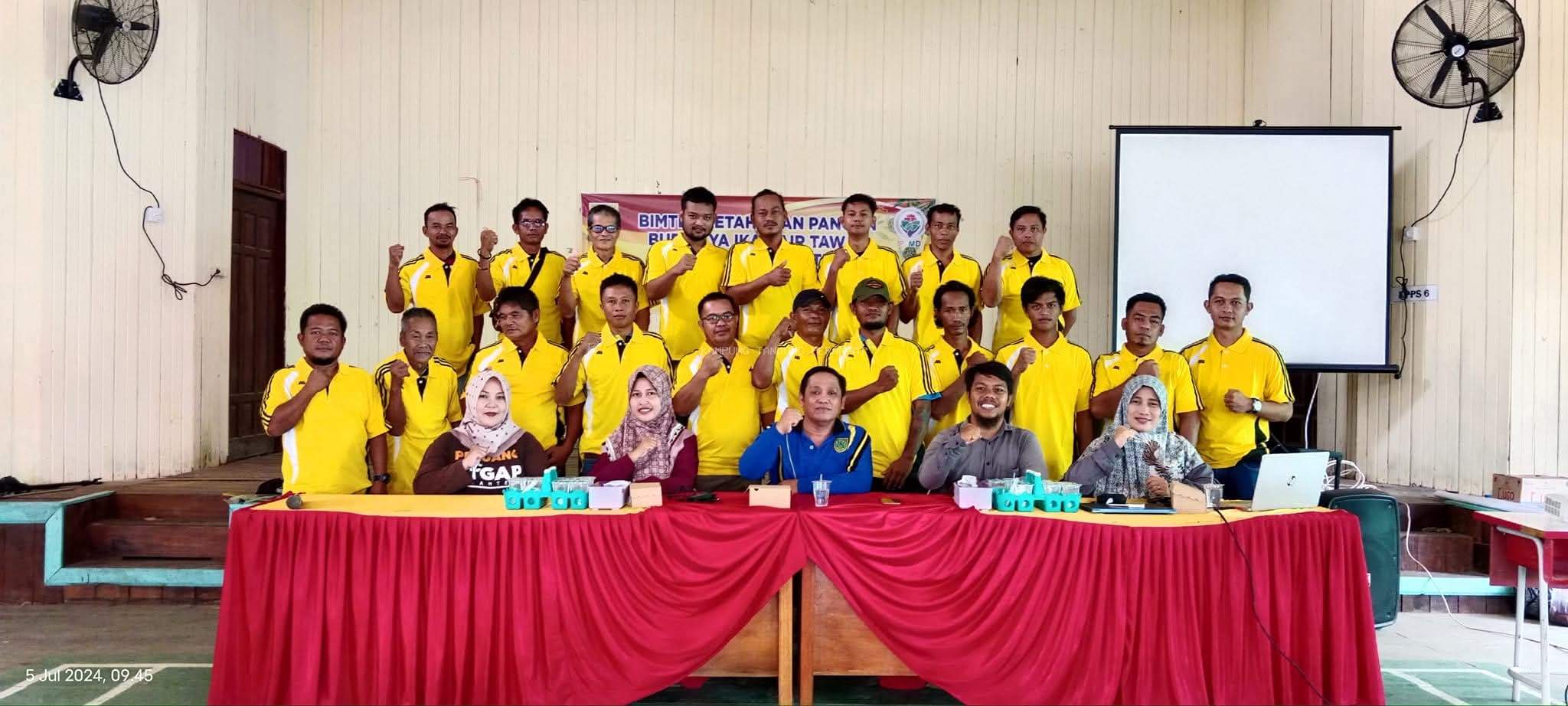 Tingkatkan Ketahanan Pangan, Kampung Tanjung Perangat Gelar Bimtek Budidaya Ikan Air Tawar dengan Pakan Alternatif